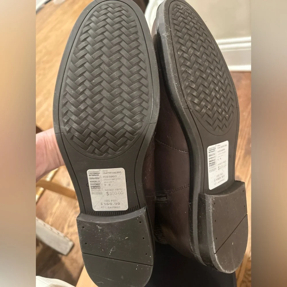 NWT Chesley Leather & Textile Knee-High Boots - Picture 6 of 8